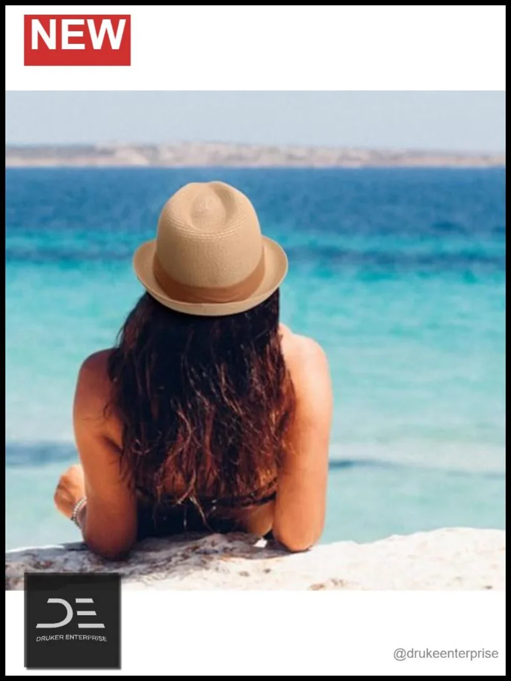 Women Straw Sun Hat Short Brim Panama Fedora Roll Up UPF 50+